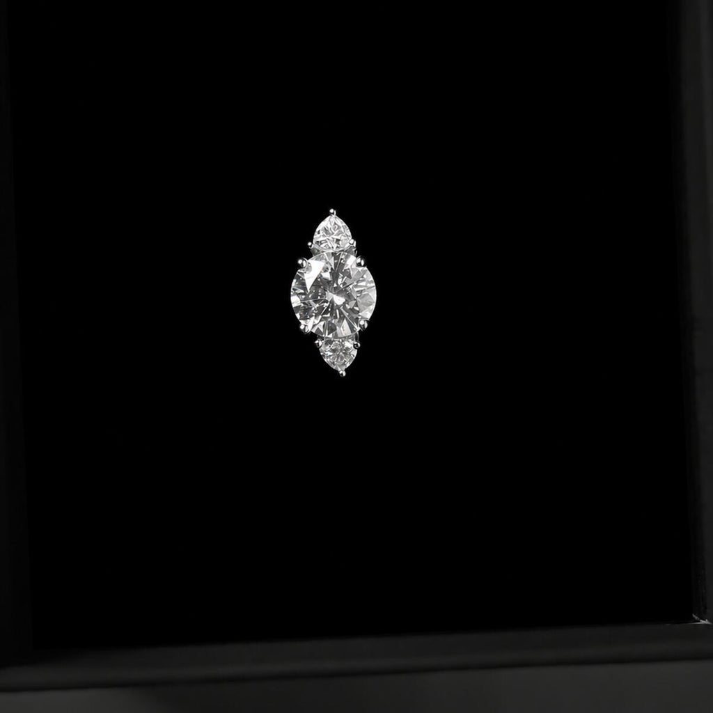 Moissanite Solitaire Ring with Platinum Overlay D Colour VVS