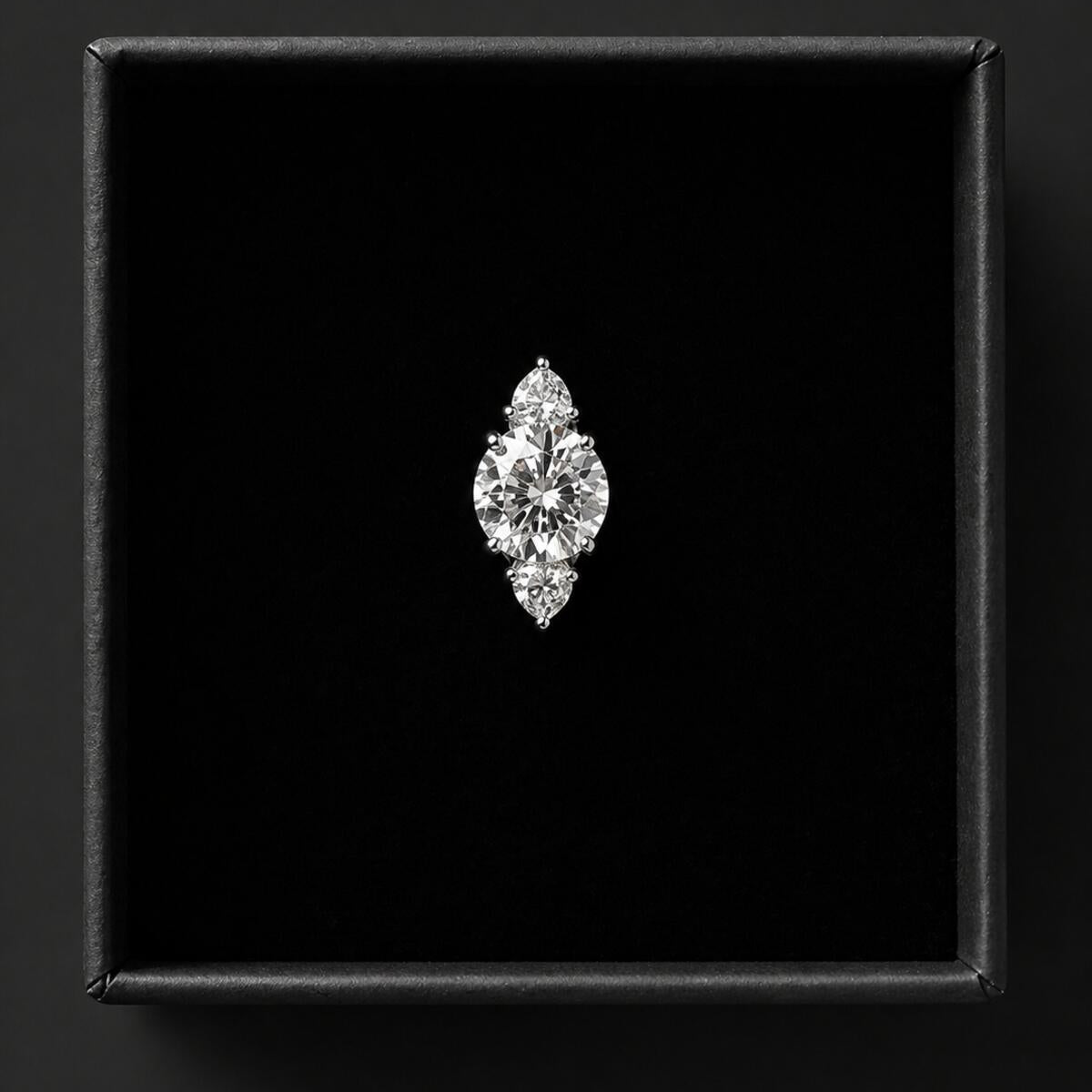 Moissanite Solitaire Ring with Platinum Overlay D Colour VVS