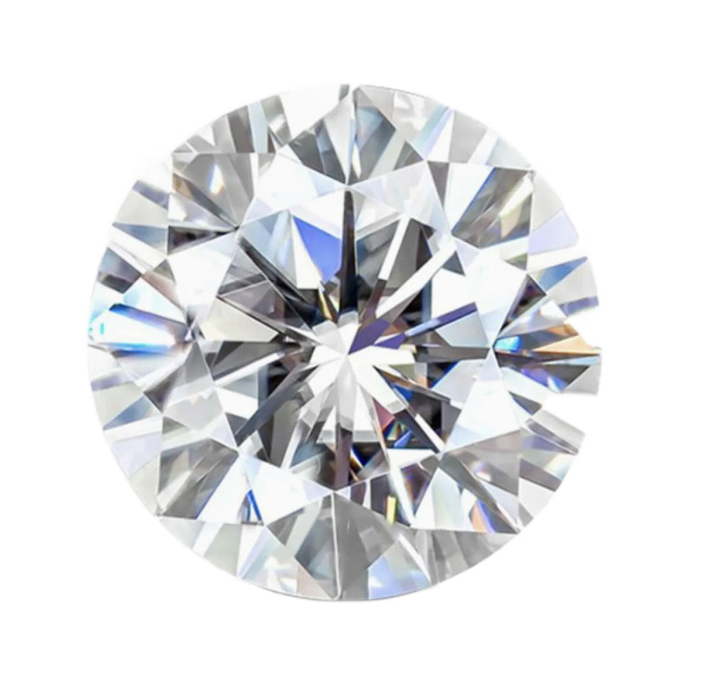 1 Ct Moissanite Clear White D VVS Round Brilliant Cut