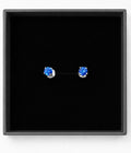 AAA Natural Kashmir Kyanite Stud Earrings 0.7ct 6mm