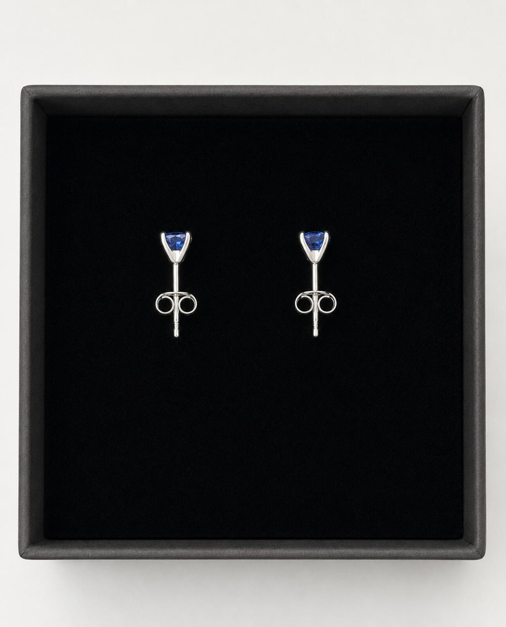AAA Natural Kashmir Kyanite Stud Earrings 0.7ct 6mm