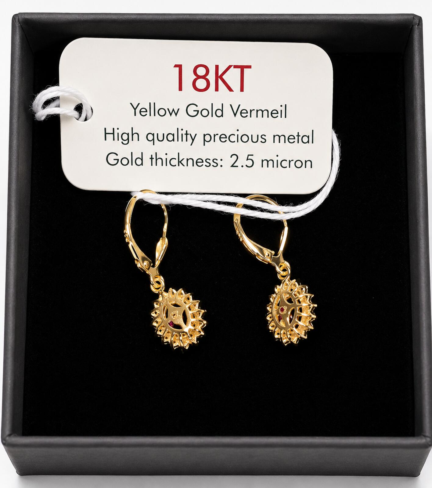 2.26tcwEmber Purple Garnet with Moissanite 18kt Gold Vermeil