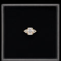 2.5ct Moissanite Trilogy Engagement Ring | GRA Certified